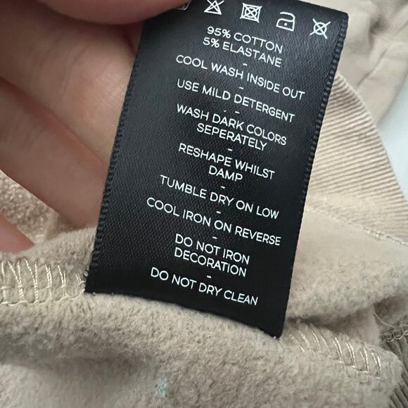 Three Nails Hoodie Sweatshirt Tan Women Size XL - Picture 10 of 10